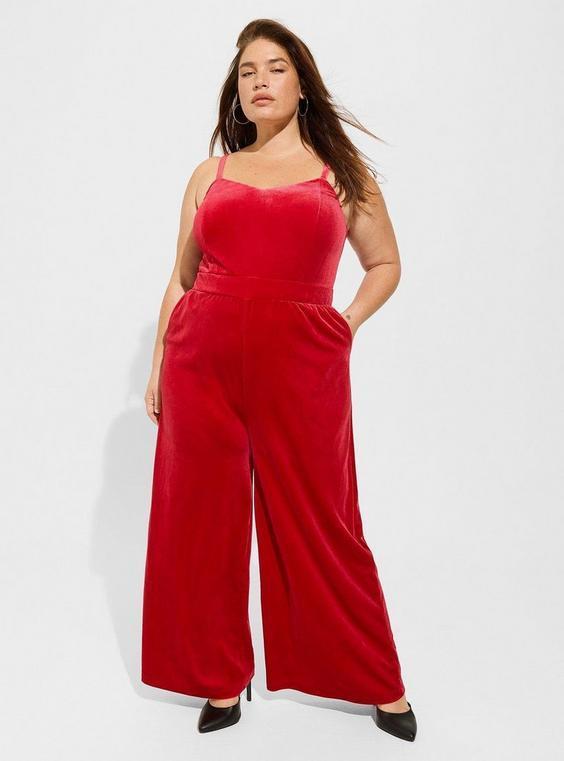 Velvet Wide Leg Jumpsuit product image