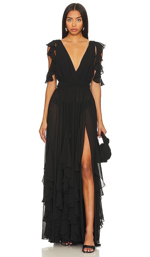 Lovers and Friends Selena Gown in Black Product Image