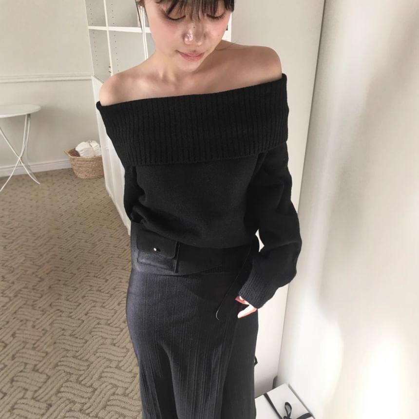 Off-Shoulder Sweater Product Image