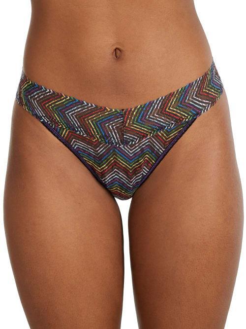 Hanky Panky Print Lace Original Rise Thong Product Image