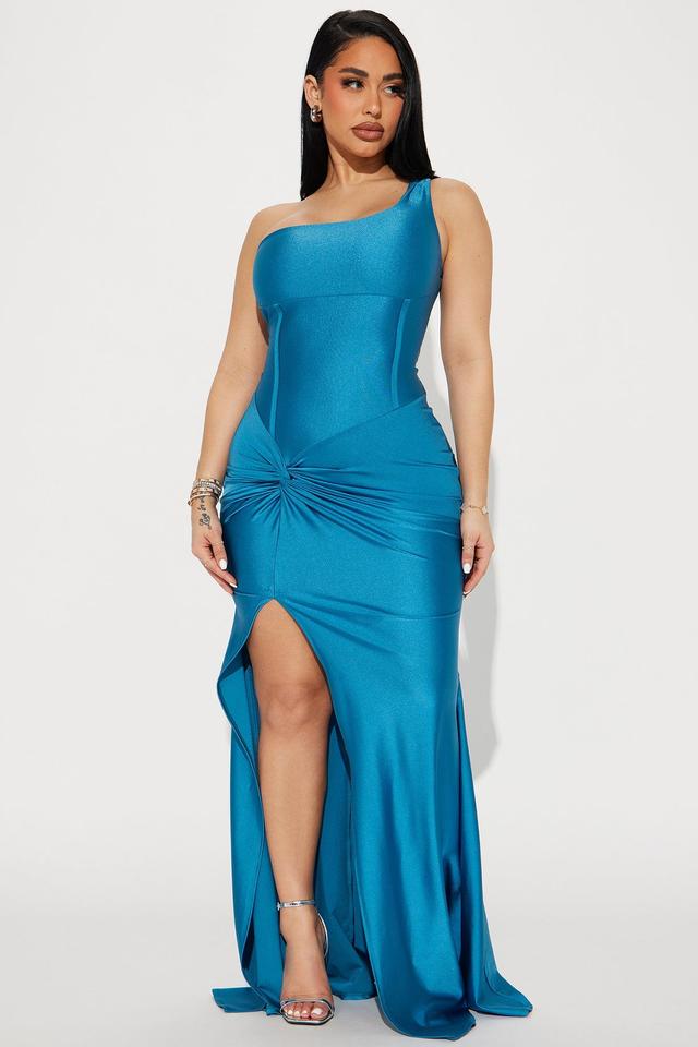 Grab A Glass Maxi Dress - Teal Product Image