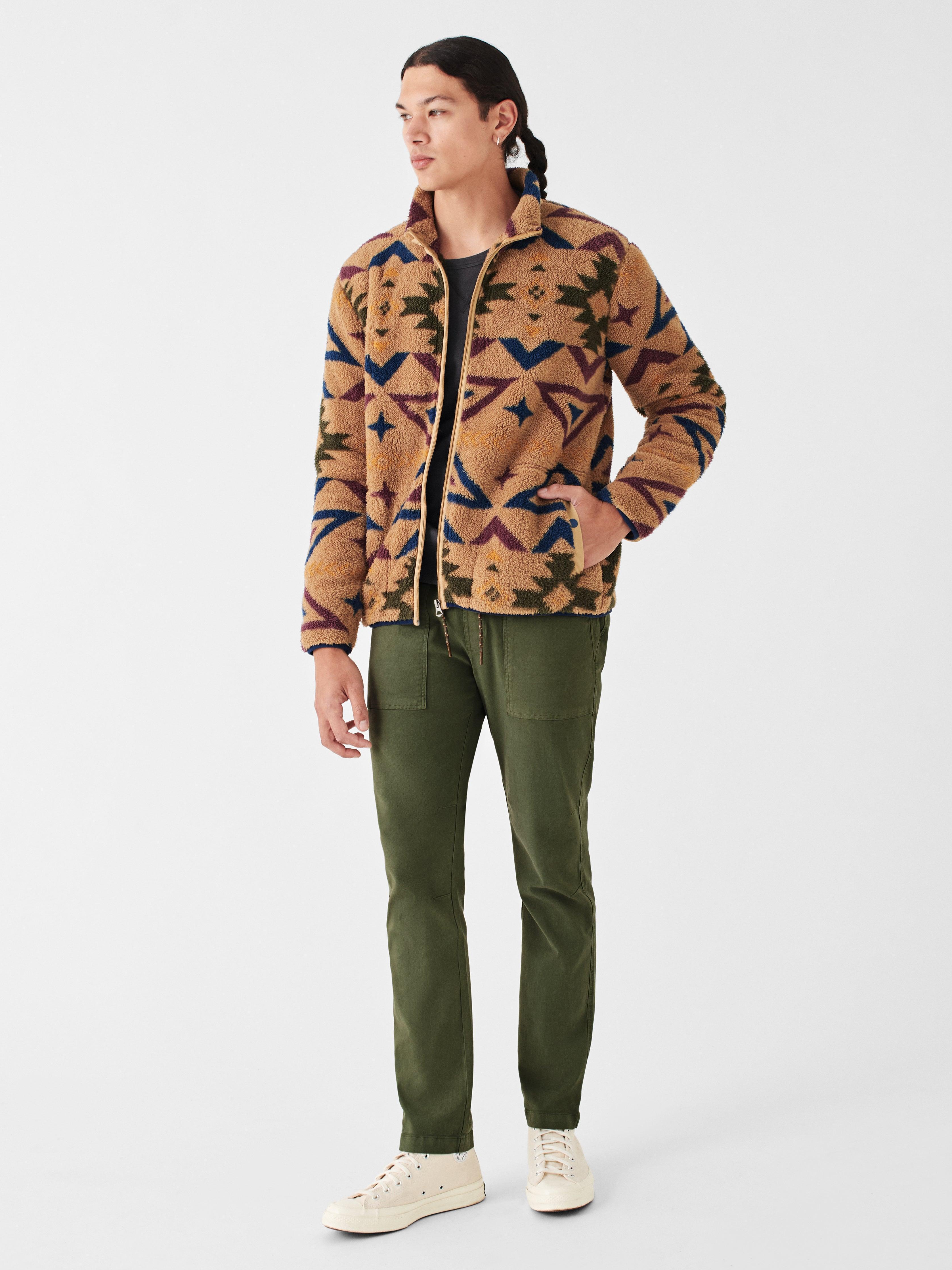 Doug Good Feather High Pile Fleece Full Zip - Desert North Star Male product image