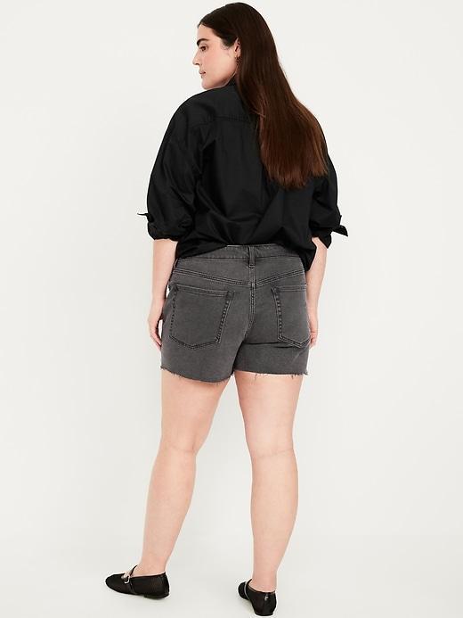 High-Waisted OG Jean Cut-Off Shorts -- 3-inch inseam Product Image