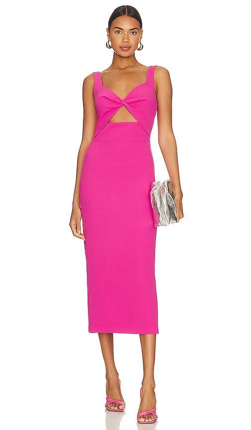 Bardot Maja Midi Dress in Pink. Product Image