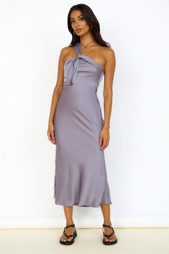 Over Again Maxi Dress Grey Product Image