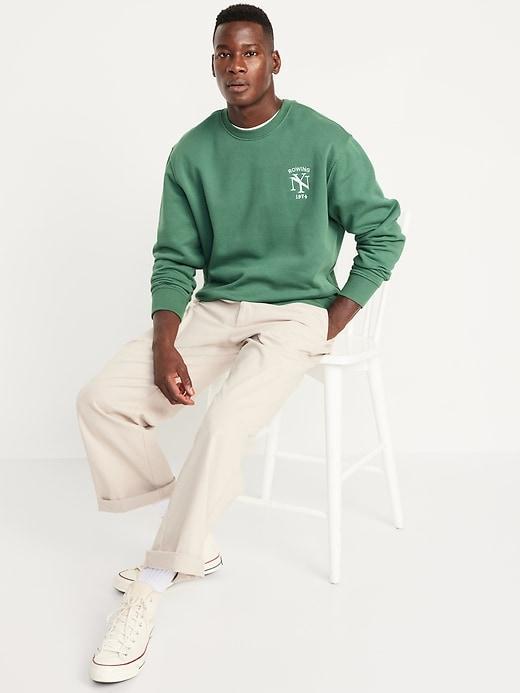 Oversized Crew-Neck Sweatshirt Product Image