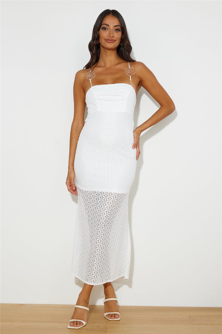 Daisy Bloom Maxi Dress White Product Image