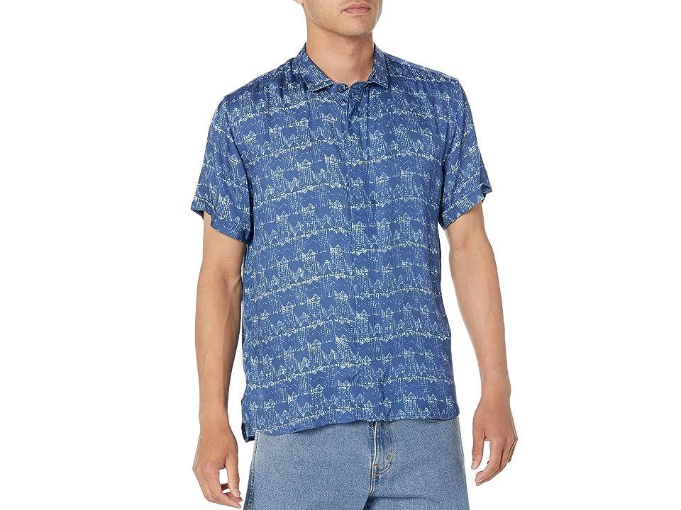 John Varvatos Loren Short Sleeve Sport Shirt W690Z2 Men's Short Sleeve Button Up Product Image