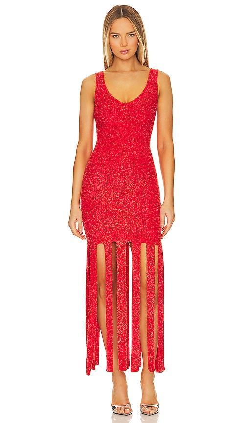 Simon Miller Tira Dress in Red. - size M (also in L, S, XL, XS) Product Image