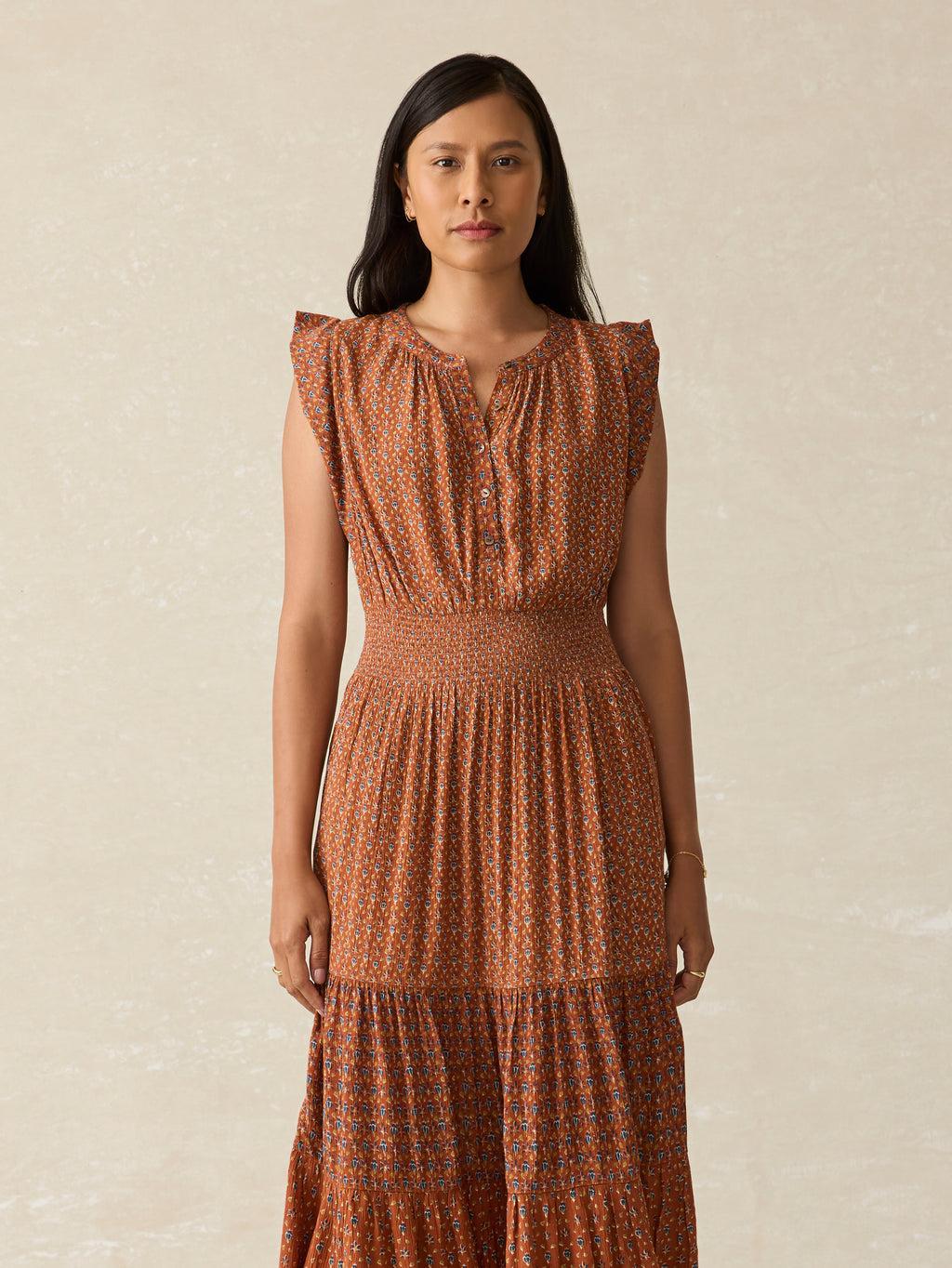 Woodstock Midi Dress - Chestnut Blossom product image