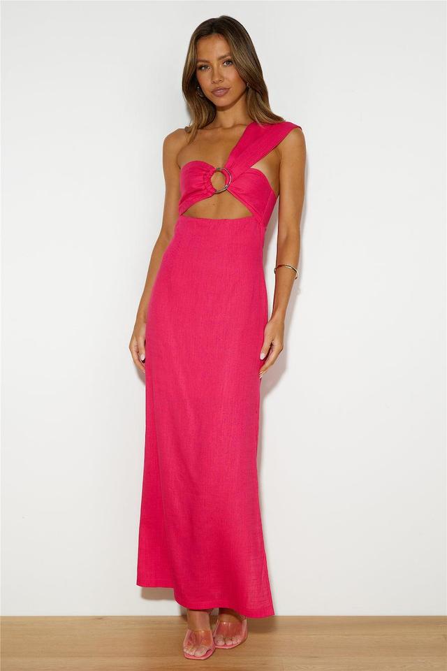 Be On Socials Maxi Dress Pink Product Image