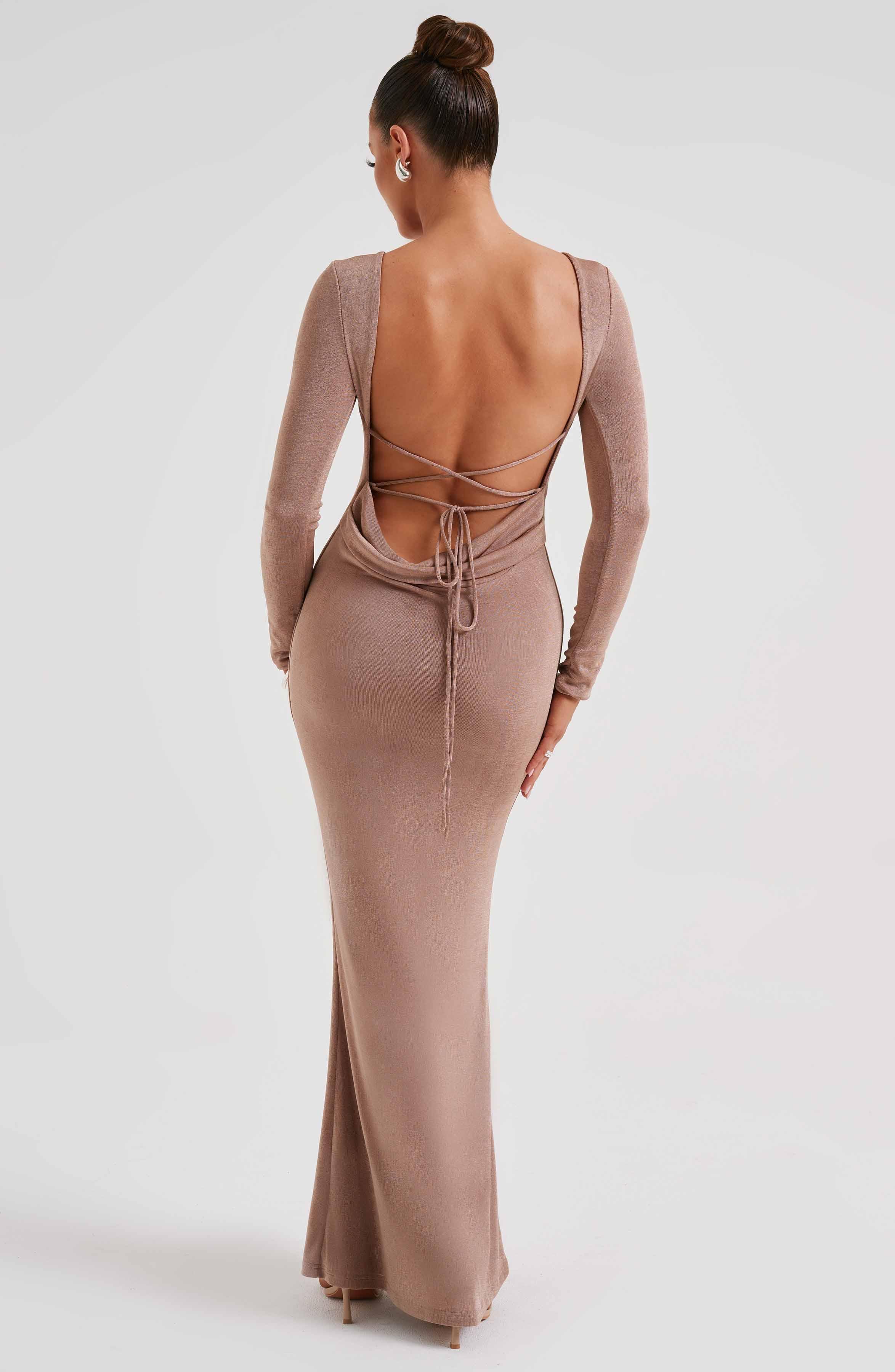 Anastassia Maxi Dress - Chocolate Product Image