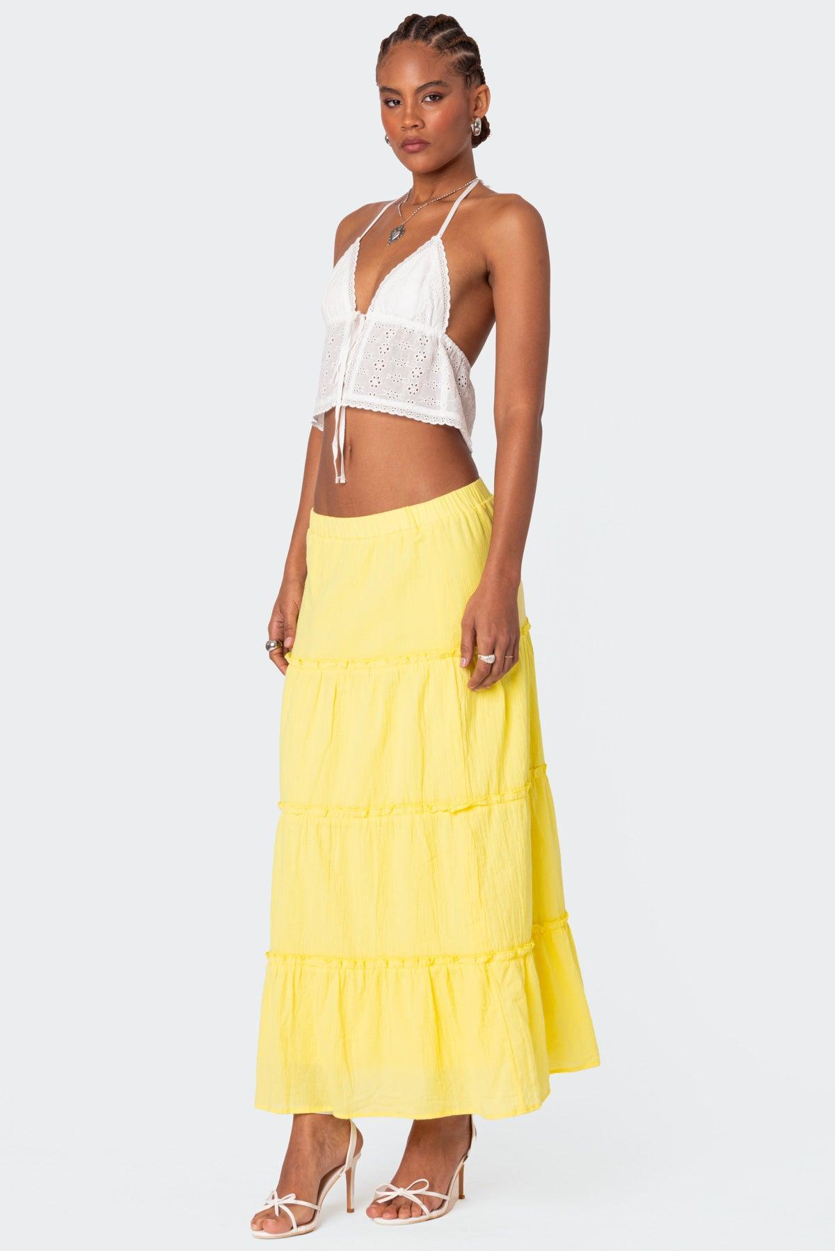 Charlotte Tiered Maxi Skirt Product Image