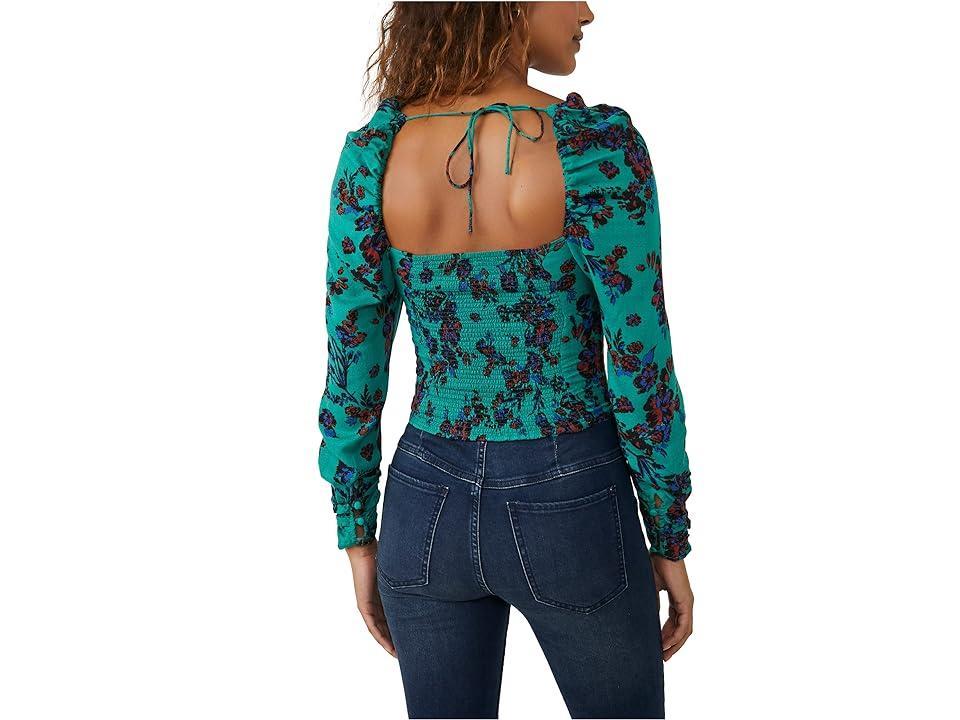 Free People Hilary Printed Top Combo) Women's Blouse Product Image