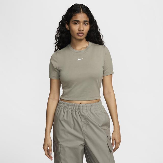 Women's Nike Sportswear Essential Slim Cropped T-Shirt Product Image