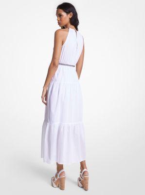 Womens Chain-Link Halterneck Midi Dress Product Image