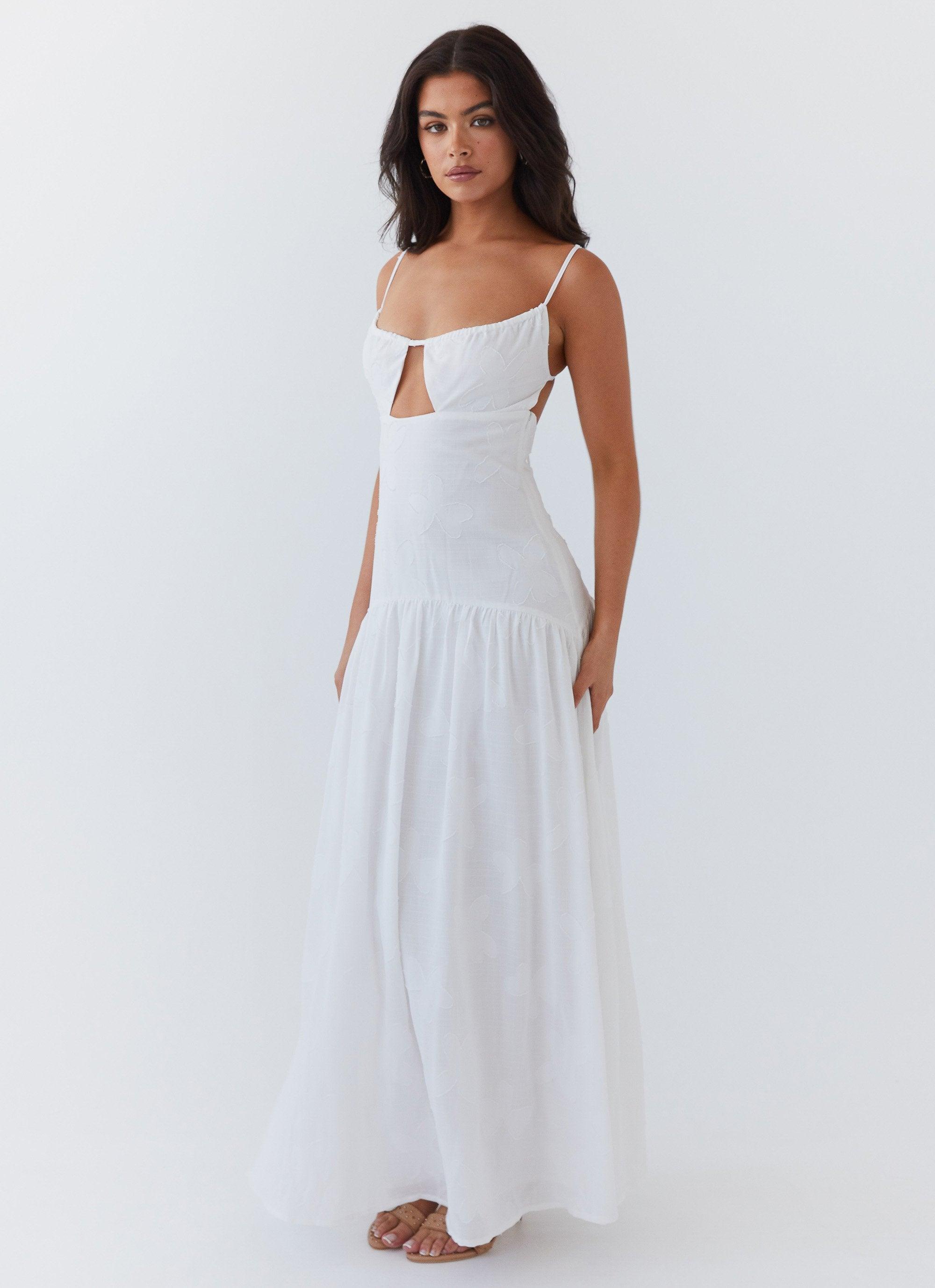 Myra Maxi Dress - White Product Image