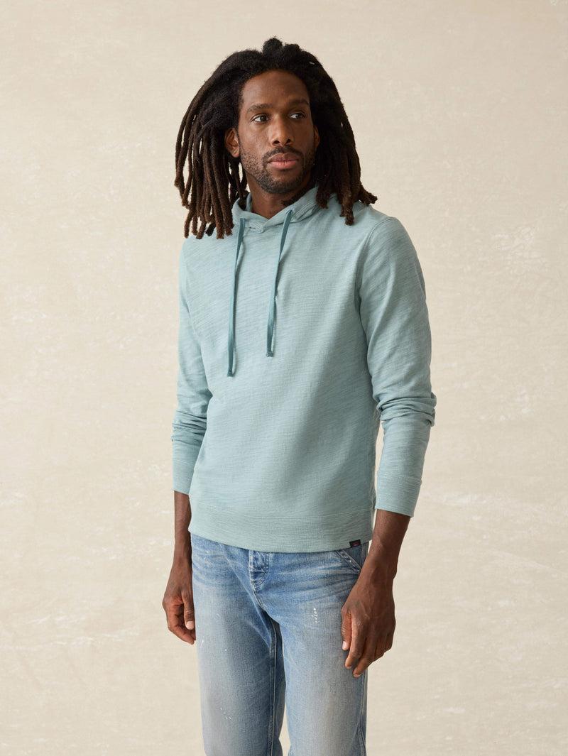 Sunwashed Slub Hoodie - Ocean Glass Product Image