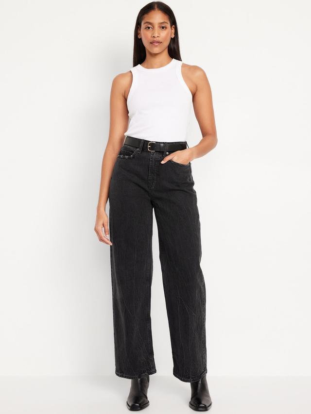 Curvy Extra High-Waisted Wide-Leg Jeans Product Image