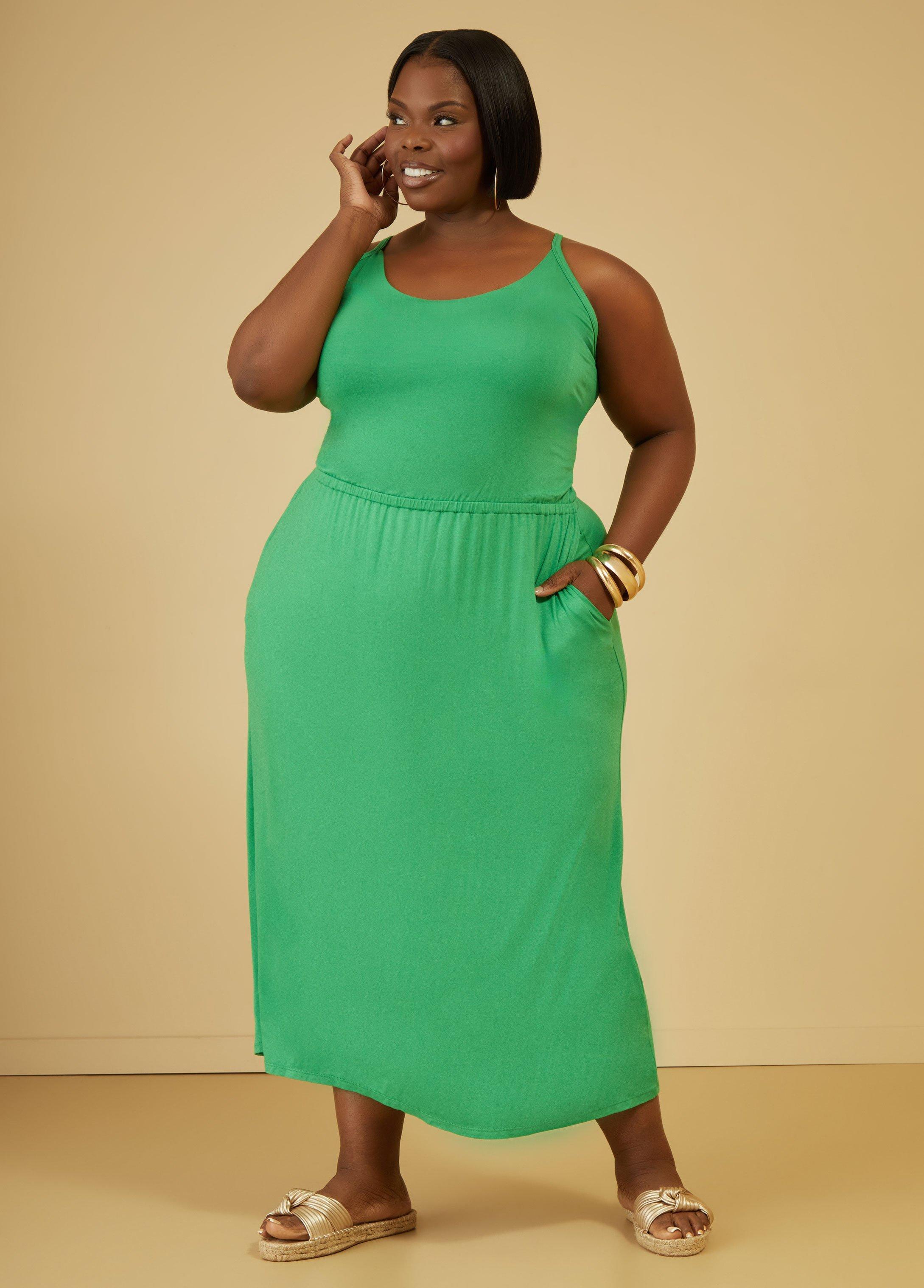 Plus Size Jersey Maxi Dress Ashley Stewart Product Image