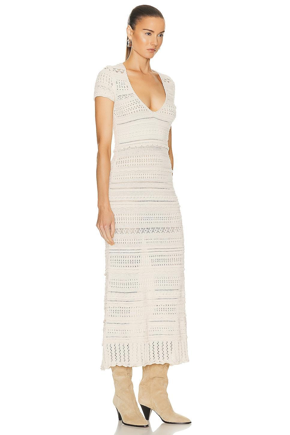 Isabel Marant Etoile Jinny Dress in Ecru - Cream. Size 36 (also in 40). product image