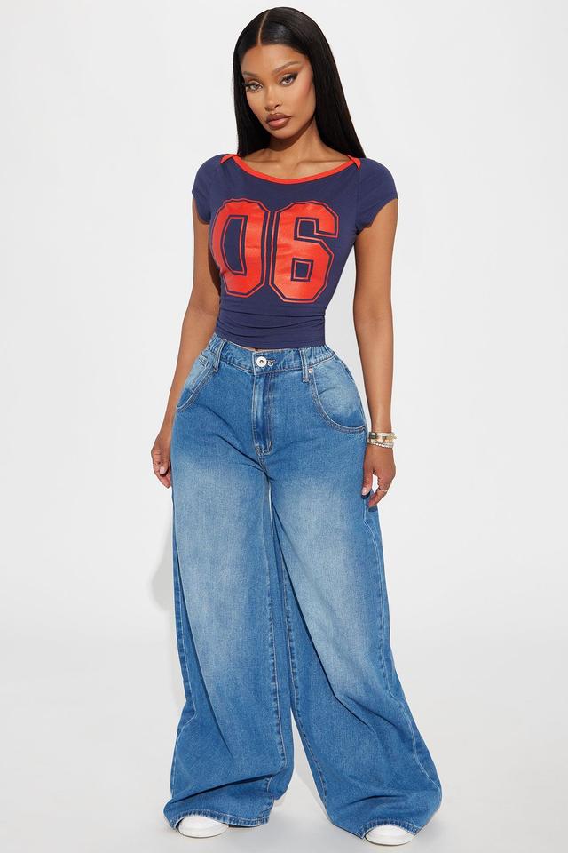 Straight To It Wide Leg Jeans - Medium Wash Product Image