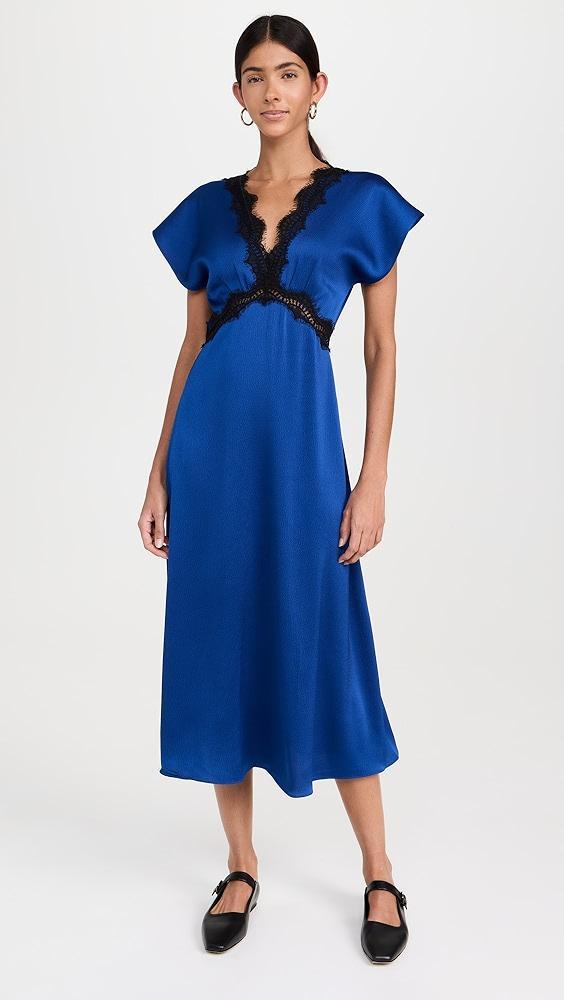 Sea Noa Satin V Neck Maxi Dress | Shopbop Product Image