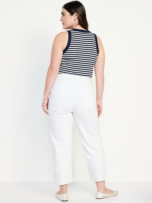 Extra High-Waisted Crop Wide-Leg Jeans product image