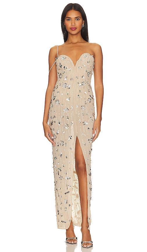 Camila Coelho Tonia Embellished Maxi Dress Size L, S, XL, XS, XXS. Product Image