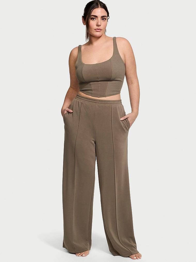 Featherweight Knit Wide-Leg Pants Product Image