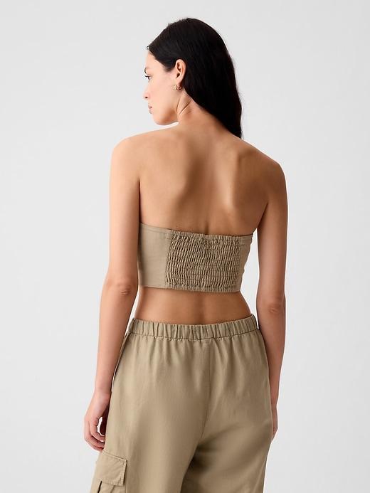 Linen-Cotton Ultra-Cropped Cami Product Image