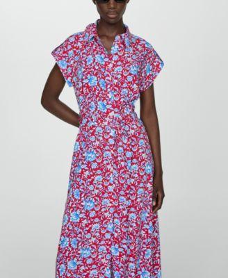 Women's Floral Shirt Dress Product Image