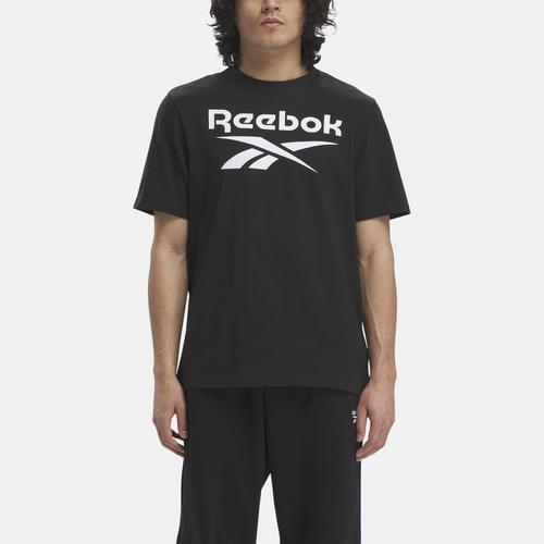 Reebok Mens Slim-Fit Identity Big Logo Short-Sleeve T-Shirt - Black Product Image