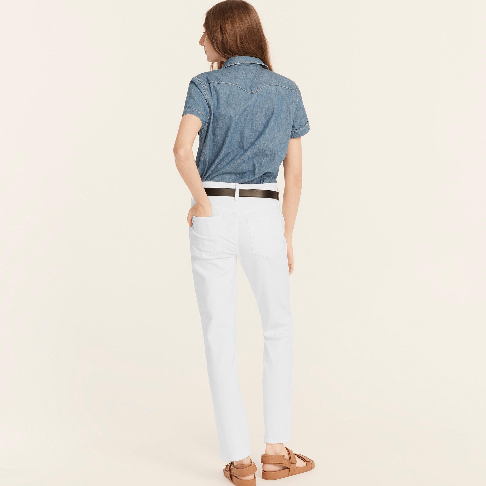 9" vintage slim-straight jean in white Product Image