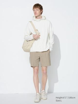 Airsense Shorts (Cotton-Like, 7) with Quick-Drying Beige Large UNIQLO US Product Image