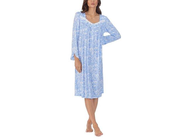 Eileen West Floral Long Sleeve Waltz Nightgown Product Image