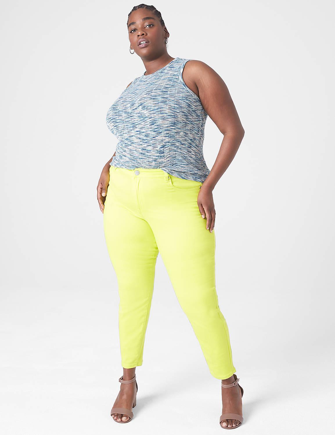 Lane Bryant Curvy Fit Sateen Skinny Pant 24 Sulpher Spring Product Image