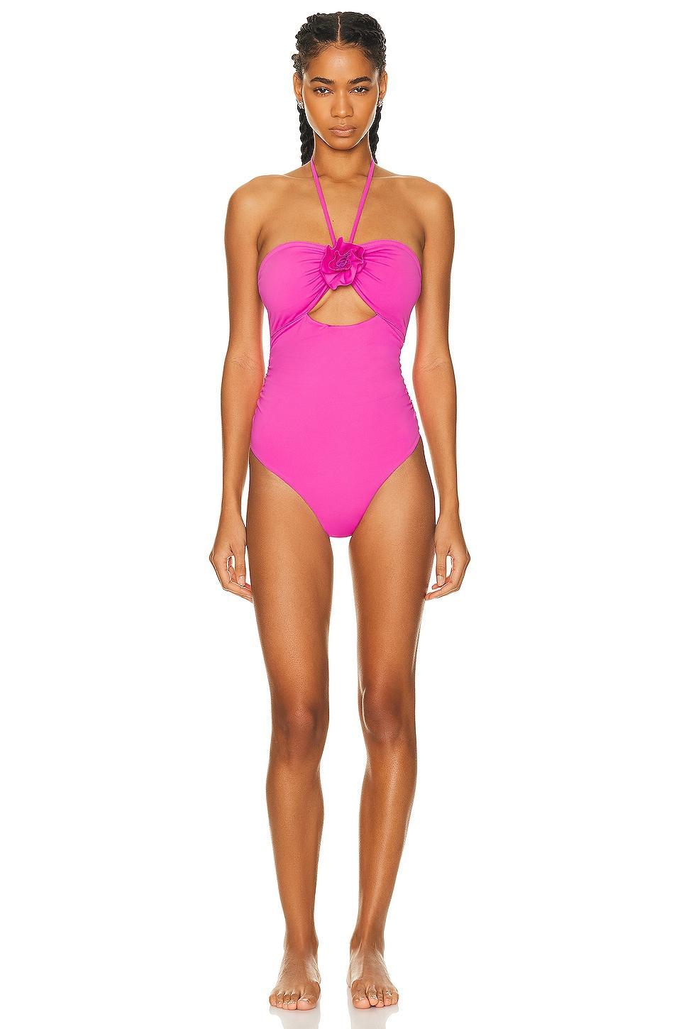 LoveShackFancy Didi One Piece Swimsuit in Pink Product Image