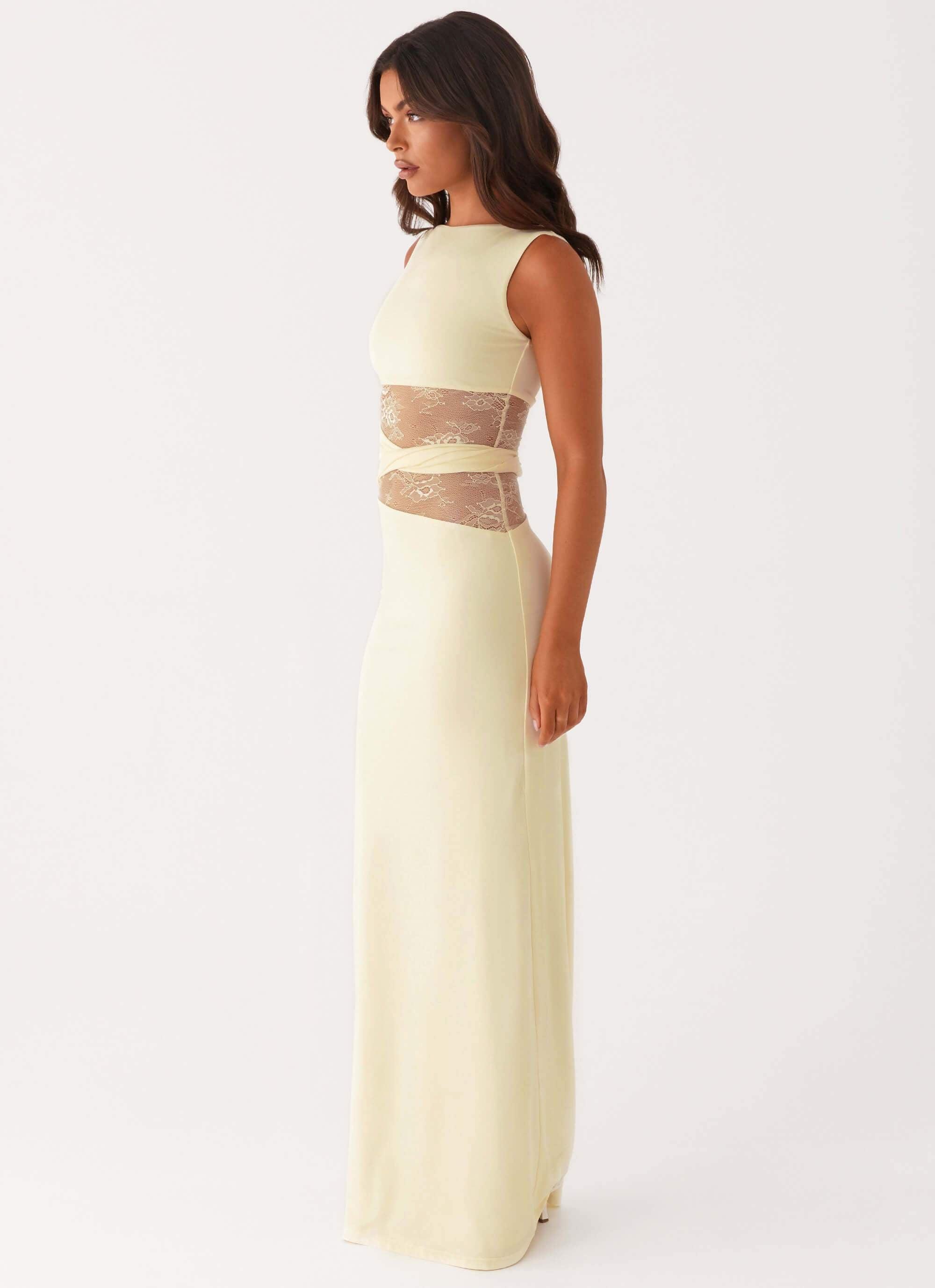 Karma Maxi Dress - Yellow Product Image