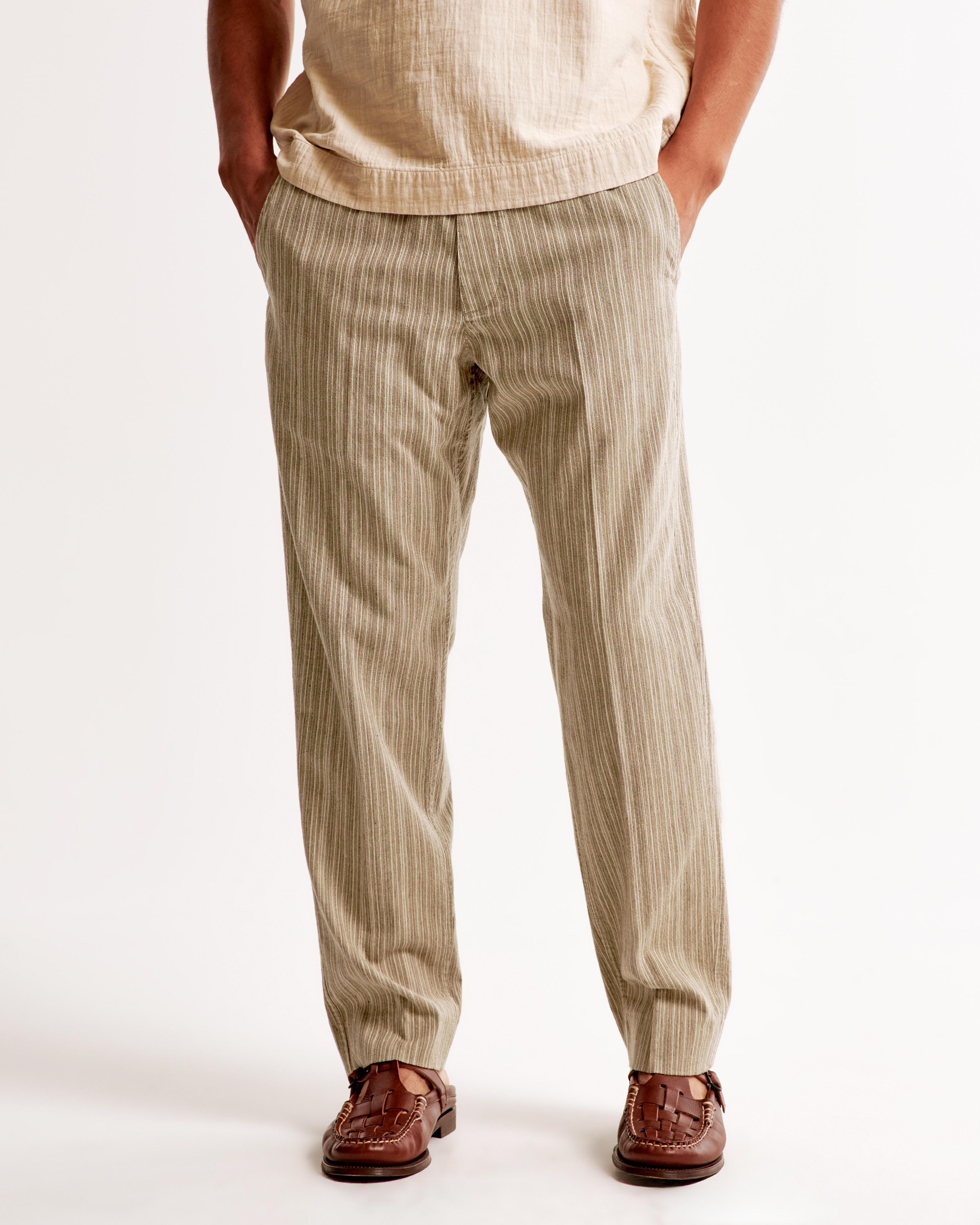 Linen-Blend Pull-On Pant Product Image