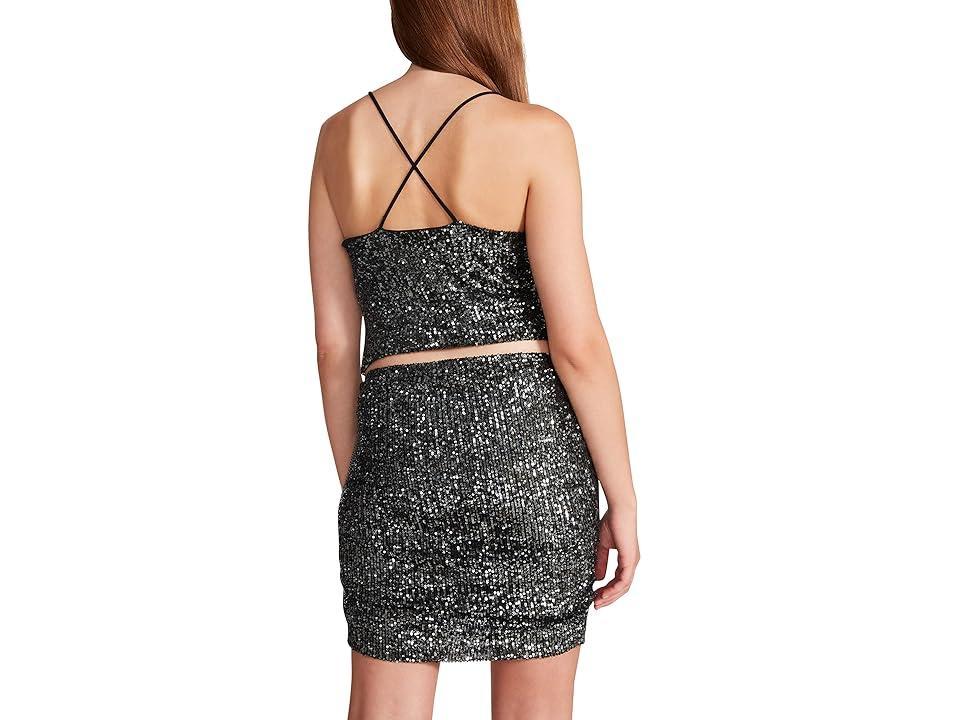 Steve Madden Trisha Top (Gunmetal) Women's Clothing Product Image