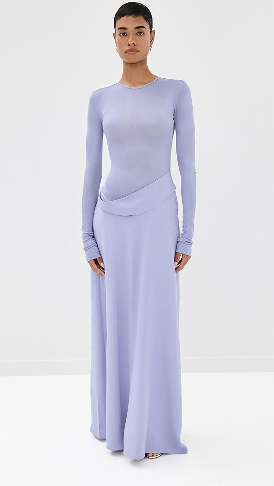 Christopher Esber Ribbed Cowl Hip Dress | Shopbop Product Image