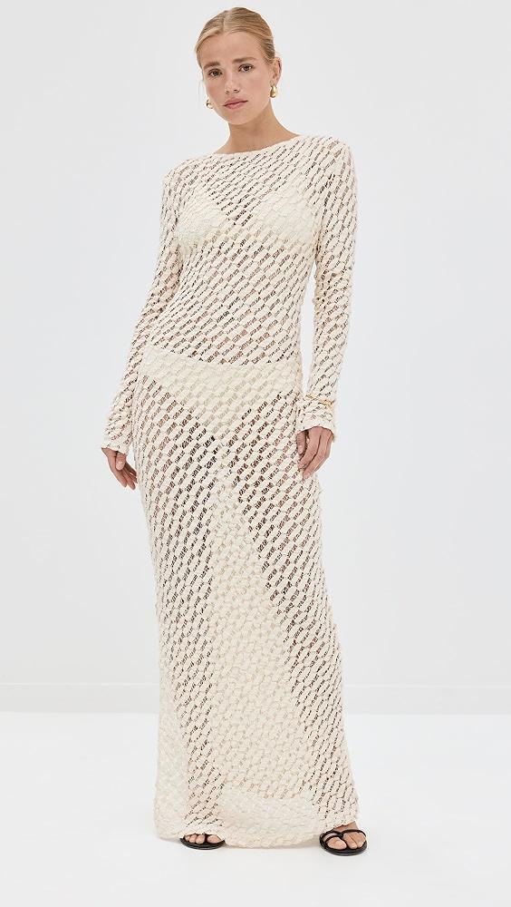 Róhe Lace Boat Neck Dress | Shopbop Product Image