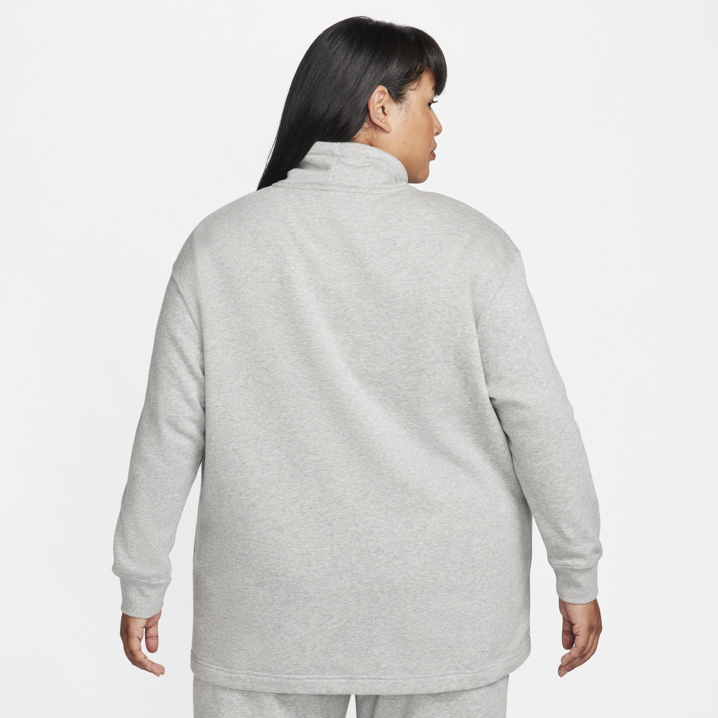 Women's Nike Sportswear Club Fleece Oversized Mock-Neck Sweatshirt (Plus Size) Product Image