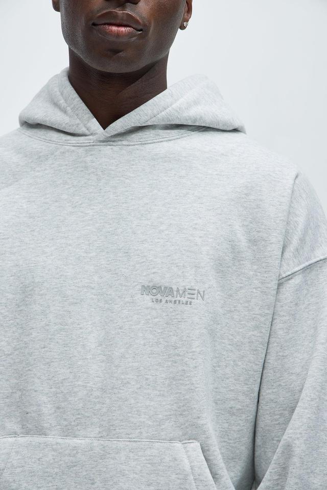 Tyson Novamen Oversized Heavyweight Hoodie - Heather Grey Product Image