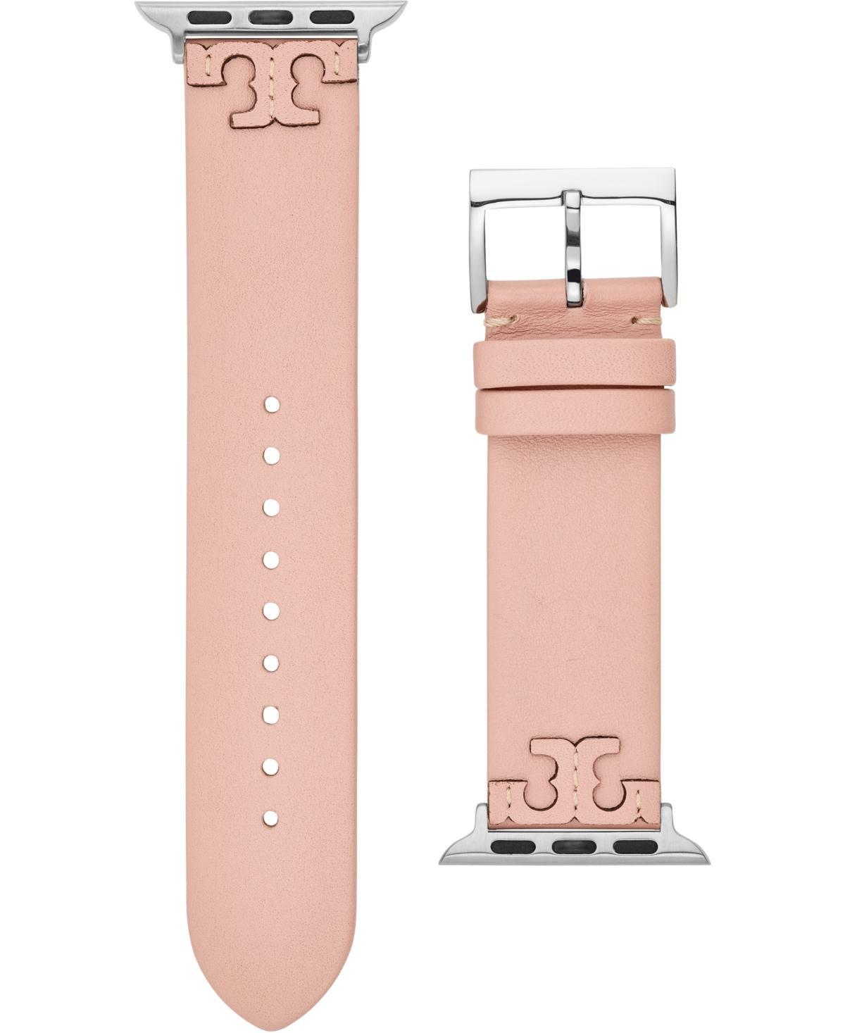 Tory Burch Womens McGraw Blush Band For Apple Watch Leather Strap 38mm/40mm Product Image