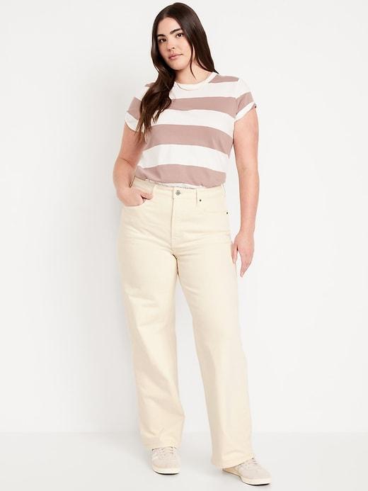 Extra High-Waisted Sky-Hi Wide-Leg Jeans Product Image