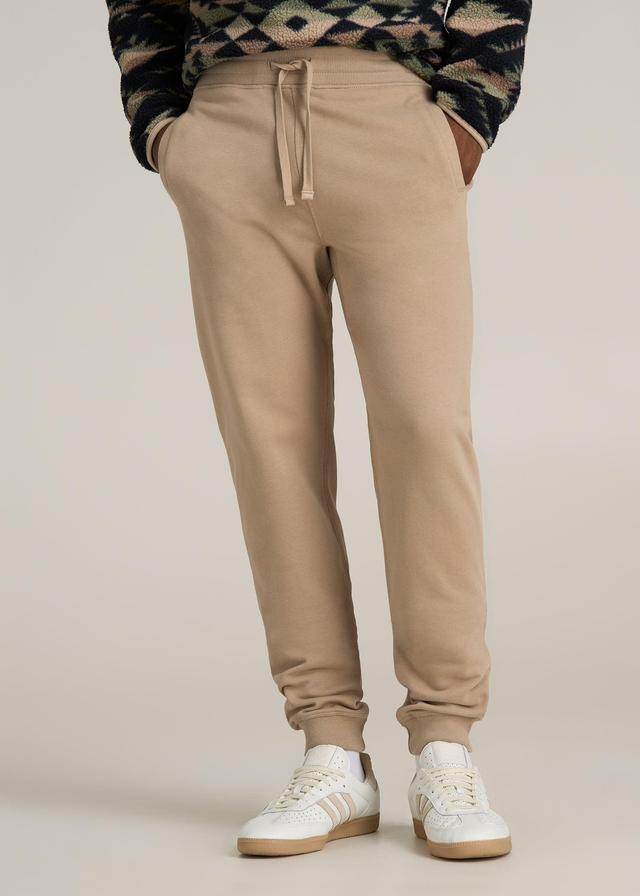 Wearever 2.0 French Terry Joggers for Tall Men in Light Camel Male Product Image