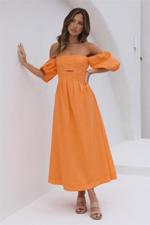 Sunset Hour Maxi Dress Orange Product Image