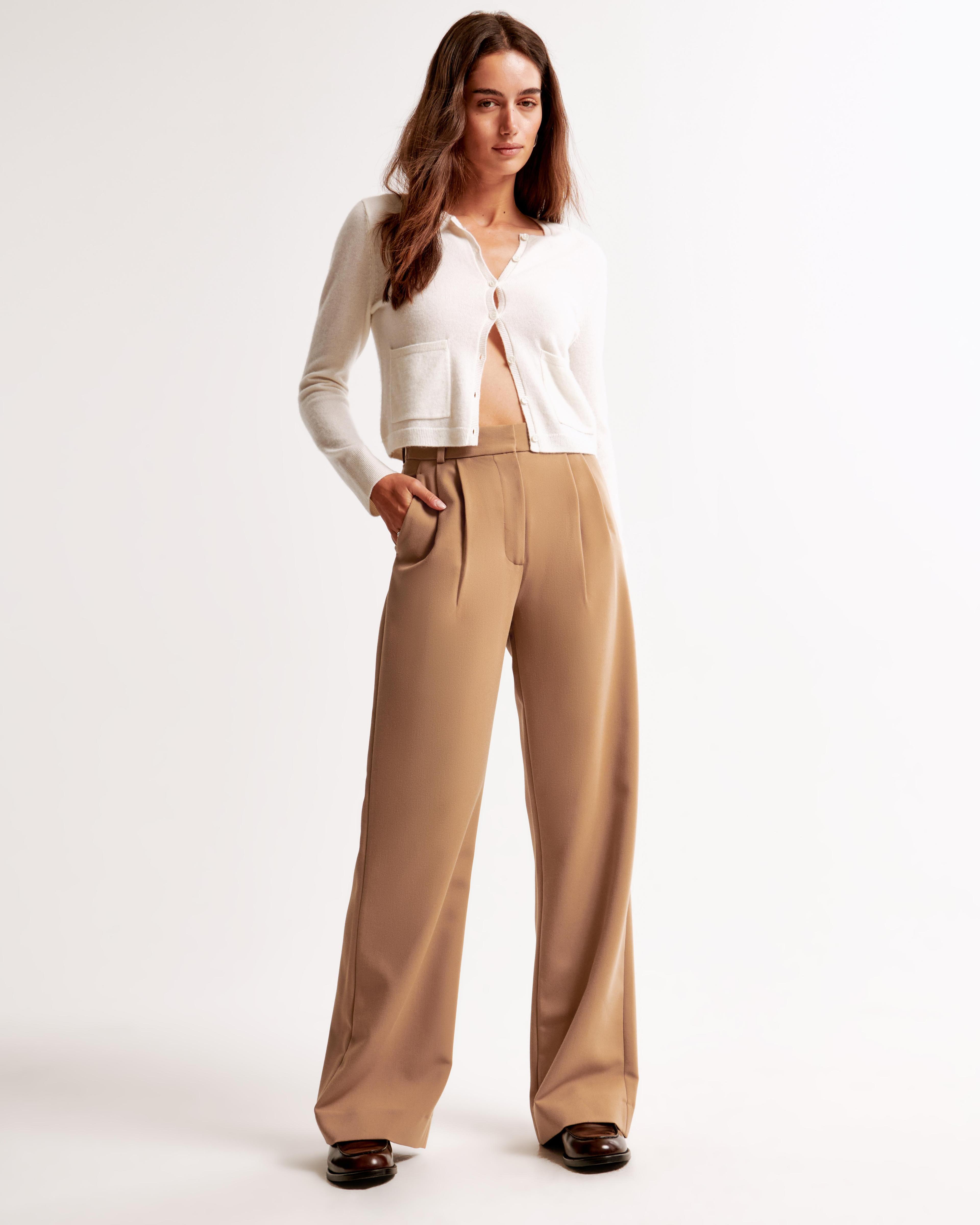 A&F Sloane Tailored Wide Leg Pant Product Image